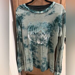 Affliction American Customs reversible tie dye size L